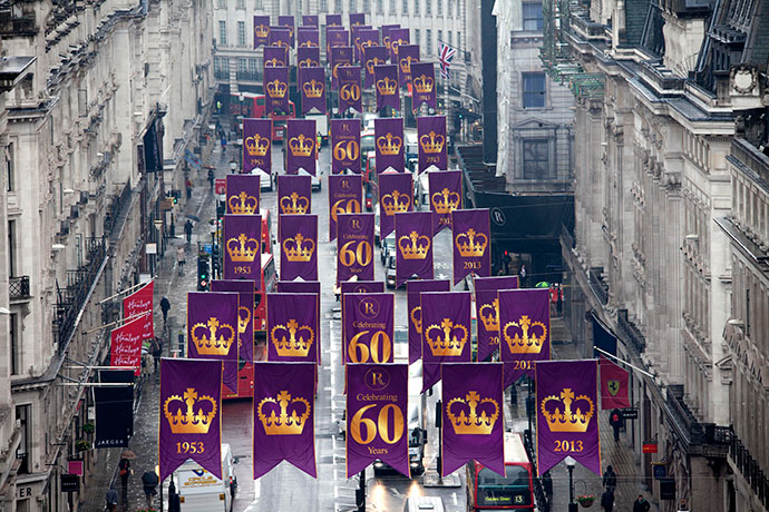 Regent-Street-turns-purple-to-celebrate-The-Queen's-Coronation-