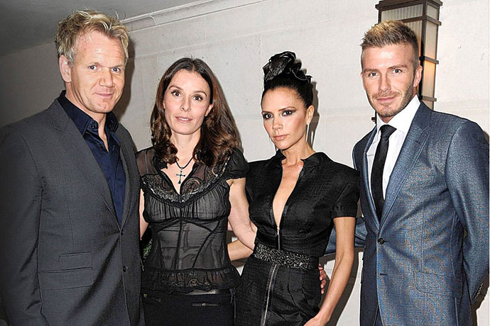 Gordon and Tana Ramsay and Victoria and David Beckham
