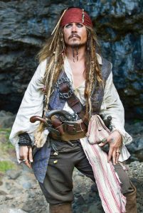 "PIRATES OF THE CARIBBEAN: ON STRANGER TIDES" JOHNNY DEPP portrays the irreverent trickster pirate Captain Jack Sparrow. Ph: Peter Mountain ¬©Disney Enterprises, Inc.  All Rights Reserved.