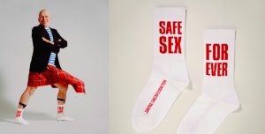 Борьба со СПИД в носках от Jean Paul Gaultier