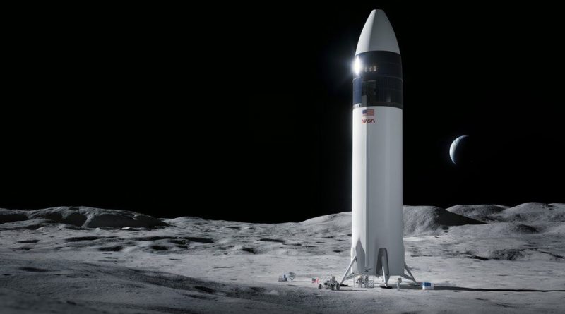 The vehicle is based on SpaceX's Starship design
