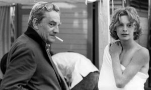 With Visconti on the set of Death in Venice.  Photograph: Mario Tursi