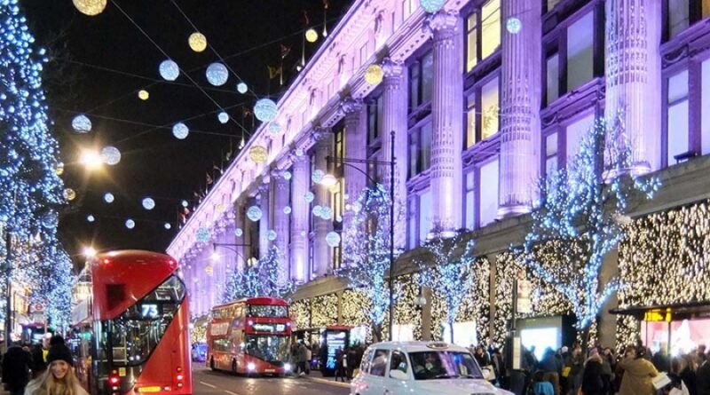 лондон в рождественское время