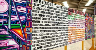 Bob and Roberta Smith Thamesmead Codex 2021 collection of the artist. © tommophoto.com
