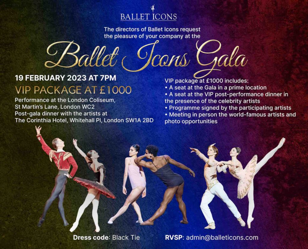 BALLET ICONS GALA 2023 – VIP PACKAGES 1000 1