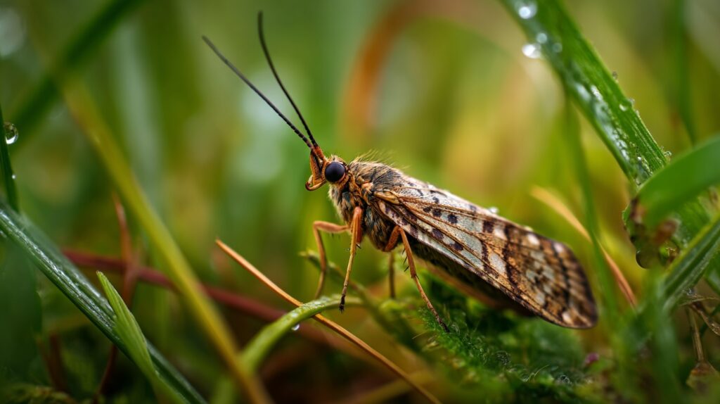 Редкий британский ручейник Limnephilus pati