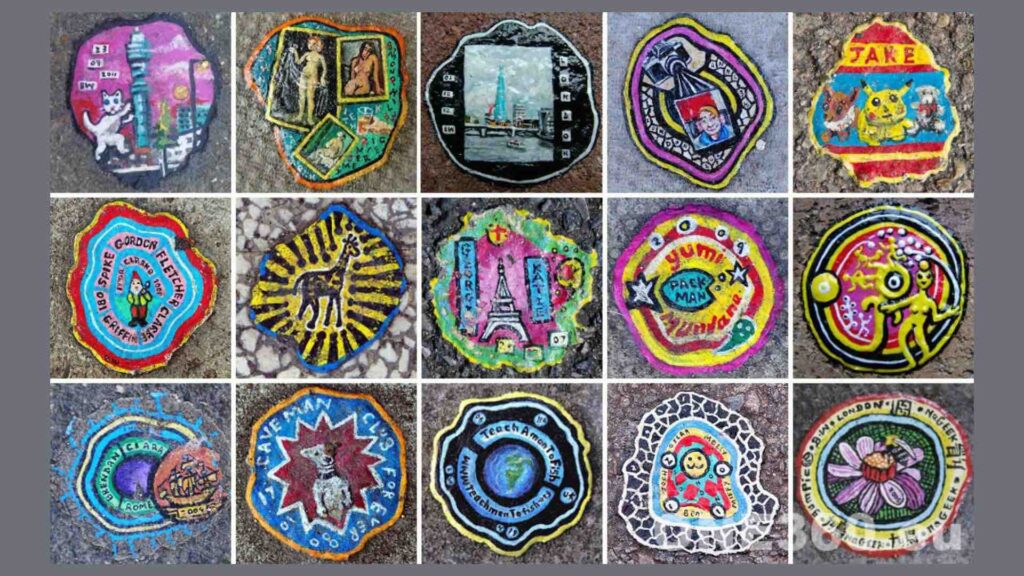 Миниатюры на тротуаре