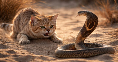 Барханный кот: невидимый хищник песков и его опасные соседи