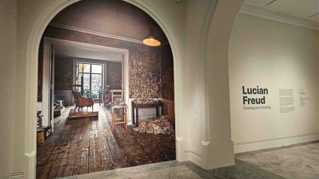 Люсьен Фрейд крупным планом