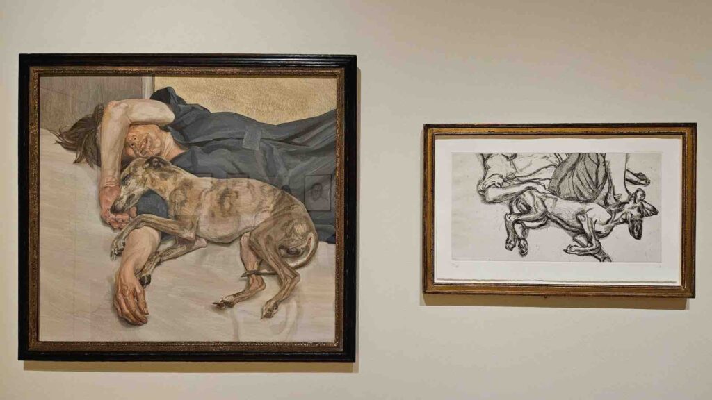 Люсьен Фрейд крупным планом