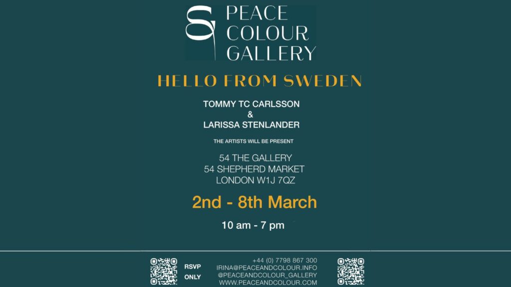 "Hello from Sweden" by Peace and Colour Gallery