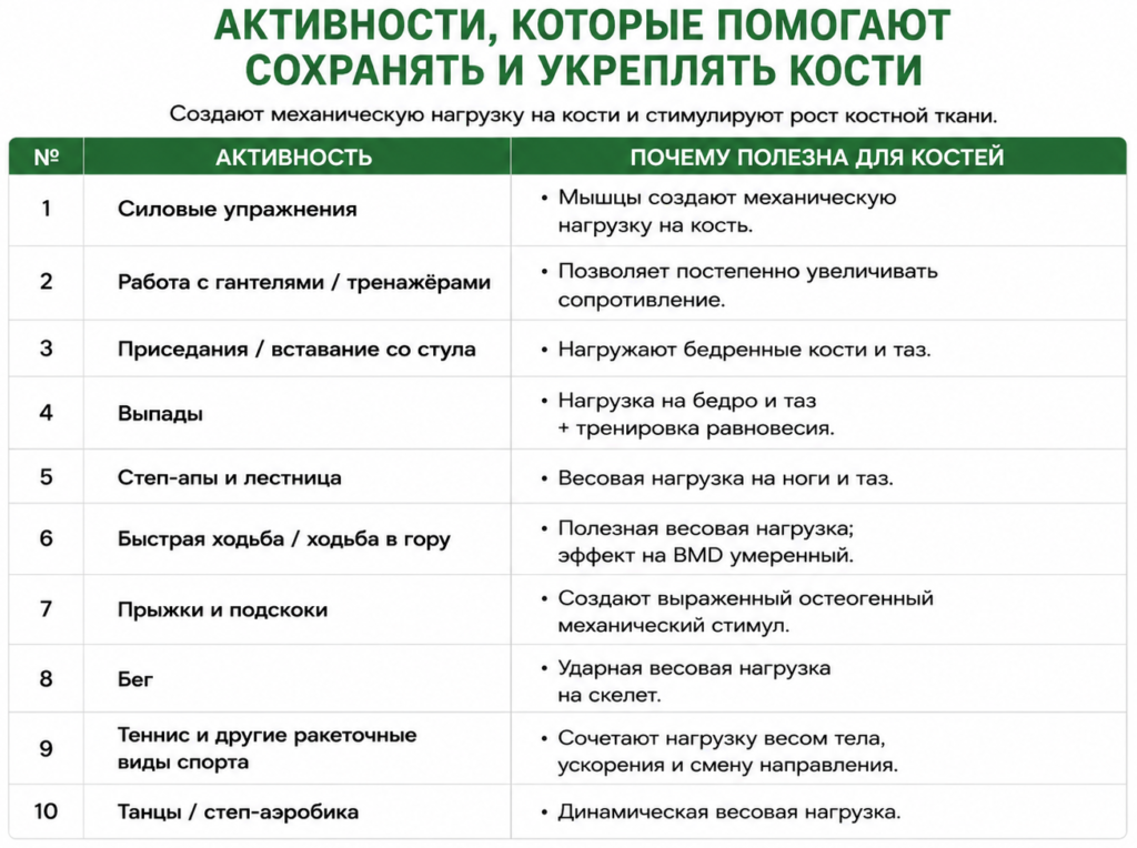 Климакс и кости: укрепляем скелет в спортзале
